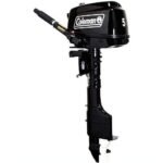 Coleman Powersports 5 HP 4 Stroke Outboard Boat Motor with Easy Pull Start F5BMS