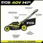 RYOBI 40V HP Brushless 20 in. Cordless Battery Walk Behind Push Mower with 6.0 - Image 2