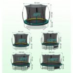 SkyBound 6ft outdoor Trampoline without springs, toddler springless trampoline with net for Kids and Adults, springless Trampoline with Enclosure for Backyard Indoor and Outdoor - Image 4