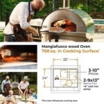 Fontana Forni Mangiafuoco Wood-Fired Pizza Oven - Stainless - FTMF-S - Image 9