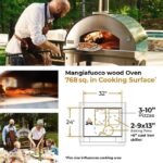 Fontana Forni Mangiafuoco Wood-Fired Pizza Oven - Anthracite - FTMF-A - Image 7