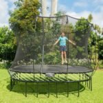 Springfree Kids 11 ft. Outdoor Large Square Trampoline with Enclosure - Image 2