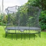 Springfree Kids 11 ft. Outdoor Large Square Trampoline with Enclosure - Image 5