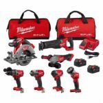 MILWAUKEE Cordless Tool Combination Kit: 7 Tools, 18 V DC Volt, Battery Included, M18 FUEL™, M18™