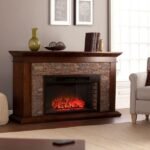 Unbranded Null Ithaca 60 In. W Simulated Stone Electric Fireplace - Image 5