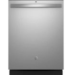 GE - 24" Top Control Built-In Hybrid Tub Dishwasher with Dry Boost - Stainless Steel