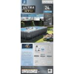 Intex 24' x 12' x 52" Ultra XTR Rectangular Frame Swimming Pool Set + Pump - Image 4
