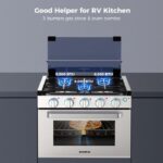 Camplux 17" RV Oven with 3 Burners Cooktop - Image 4