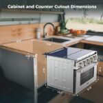 Camplux 17" RV Oven with 3 Burners Cooktop - Image 5