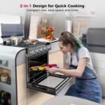 Camplux 21 Inches RV Stove Gas Range Oven 3 Burners Cooktop - Image 2