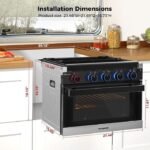 CAMPLUX 2-in-1 RV Propane Oven Stove - Image 6