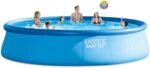 Intex 18' x 48" Inflatable Above Ground Swimming Pool with Ladder, Pump - Image 4