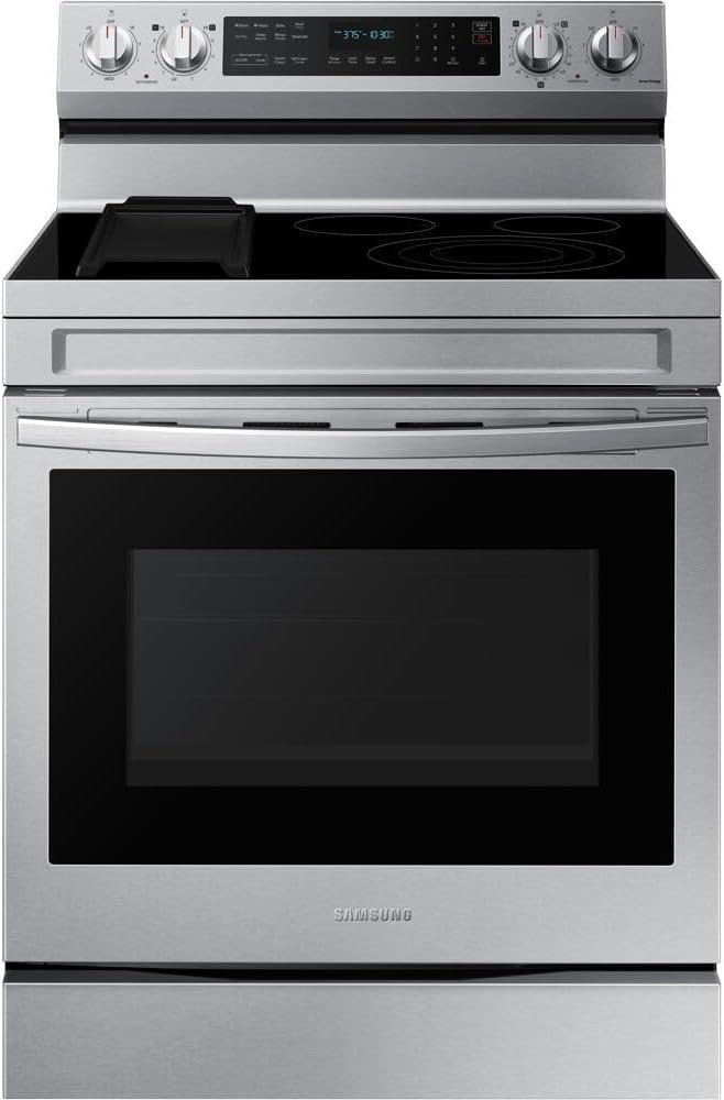 51TRUtp7SwL._AC_SL1000_ Samsung 6.3 cu. ft. Smart Freestanding Electric Range with No-Preheat Air Fry NE63A6711SS - Image 1
