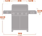 Monument Grills Eminence 405 |Tech Stainless Propane Gas Grill Eminence 405 & Cast Iron Cooking Plate - Image 7