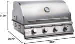 Blaze 32 In. 4 Burner Prelude LBM Gas Grill - Image 7