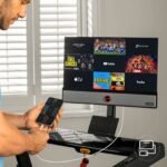 Yesoul T1M Plus Smart Folding Treadmill with 21.5 inch Touchscreen, Brushless Quiet Motor, 3-Level Incline, 9 Mph, App Sync & Space-Saving Design for - Image 5