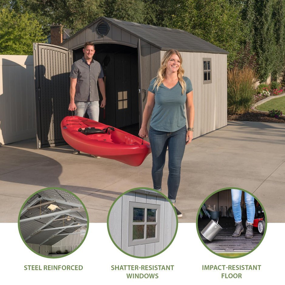 Lifetime 8 Ft. X 12.5 Ft. Outdoor Storage Shed - 60305 - Image 11