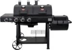 Char-Griller Texas Trio 3-Burner Dual Fuel Grill with Smoker