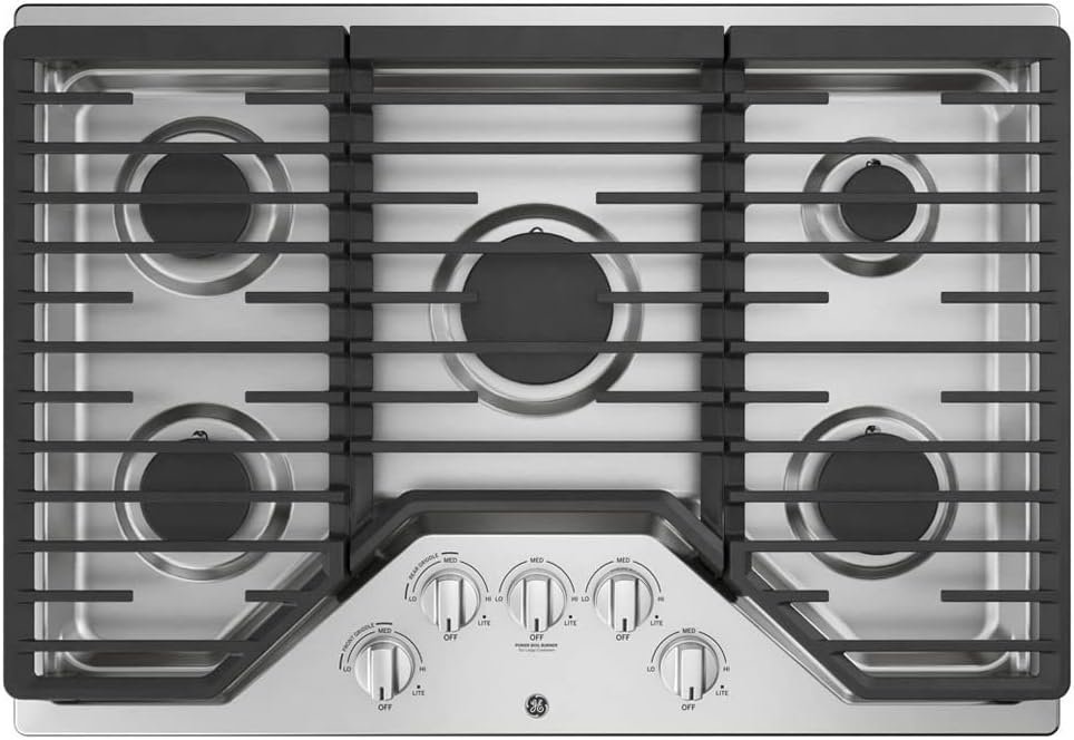 GE 30-Inch Built-In Gas Cooktop JGP5030SLSS