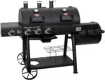 Char-Griller Texas Trio 3-Burner Dual Fuel Grill with Smoker - Image 6