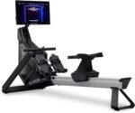Aviron Strong Series Rower: 22" HD Touchscreen, Dual Air & Magnetic Resistance up to 100 lbs. Game-Based Workouts, Streaming, Compact Design