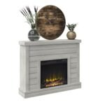 Alaya Wall Mounted Electric Fireplace Sand & Stable Finish - Image 8