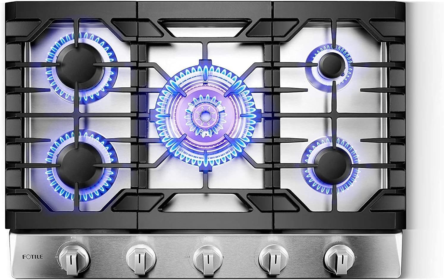 Fotile 30" Tri-Ring Gas Cooktop GLS30501