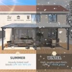 Aecojoy 20'x12' Wall Mounted Gazebos Pergola - Image 2