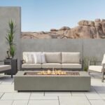 Real Flame Aegean 70" Rectangle Propane Fire Table - Image 2