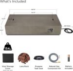 Real Flame Aegean 70" Rectangle Propane Fire Table - Image 3