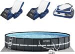 Intex Ultra XTR Round Frame Pool with Pump, Cooler, and Floats (2 Pack)