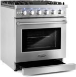 Cosmo 30 in. 4.5 Cu. Ft. Gas Range with 5 Sealed Burners, Convection Oven, - Image 4