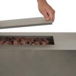 Real Flame Aegean 70" Rectangle Propane Fire Table - Image 5