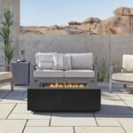 Real Flame Aegean 50" Rectangle Propane Gas Outdoor Fire Table - Image 3