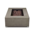 Real Flame Aegean 50" Rectangle Propane Gas Outdoor Fire Table - Image 6