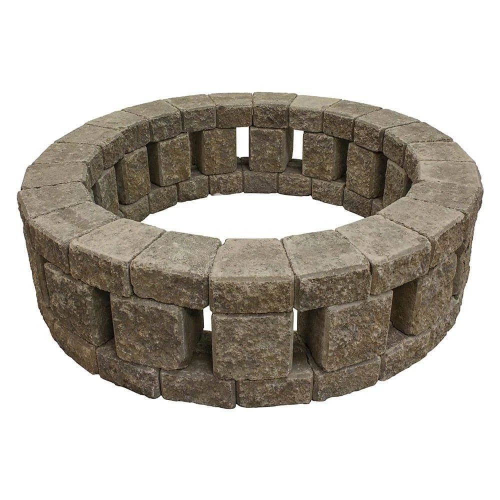 Stonehenge 58 in. x 16 in. Concrete Fire Pit Kit in Northwest Blend