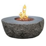 Elementi Boulder Outdoor Fire Pit Table