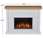 Real Flame Marshall 49" Slim Electric Fireplace - Image 3