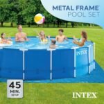 Intex 15' x 48' Metal Frame Above Ground Pool Set - Image 5