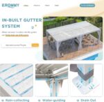 EROMMY 12'x24' Outdoor Louvered Pergola Gazebo - Image 4