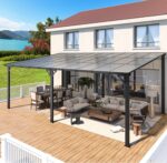 Aecojoy 20'x12' Wall Mounted Gazebos Pergola - Image 4