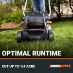 WORX Nitro 40V 16" Cordless Lawn Mower w/Brushless Motor 2.0 & Intellicut - Image 5