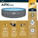 Bestway APX 365 18'x52" Round Above Ground Swimming Pool Set with Pump & Ladder - Image 6