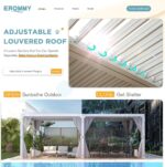 EROMMY 12'x24' Outdoor Louvered Pergola Gazebo - Image 5