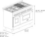 ZLINE 48" Professional Dual Fuel Range - Image 7