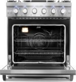 Cosmo 30 in. 4.5 Cu. Ft. Gas Range with 5 Sealed Burners, Convection Oven, - Image 3