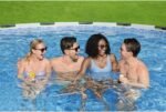 Bestway Steel Pro MAX 16 Foot x 48 Inch Round Metal Frame Above Ground Outdoor Swimming Pool Set - Image 7