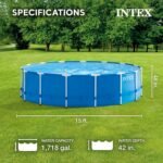 Intex 15' x 48' Metal Frame Above Ground Pool Set - Image 6