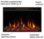 Real Flame Marshall 49" Slim Electric Fireplace - Image 4