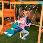 KidKraft Falcon Ridge Wooden Swing Set/Playset - Image 4